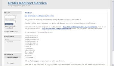 Vraag gratis een mooie url aan op een van de domeinnamen