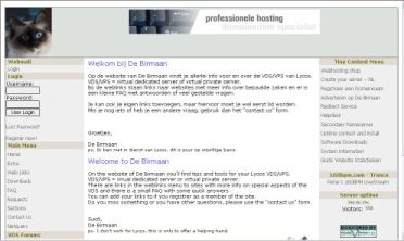 Een website met info en tips over de Virtual Dedicated Server van Lycos